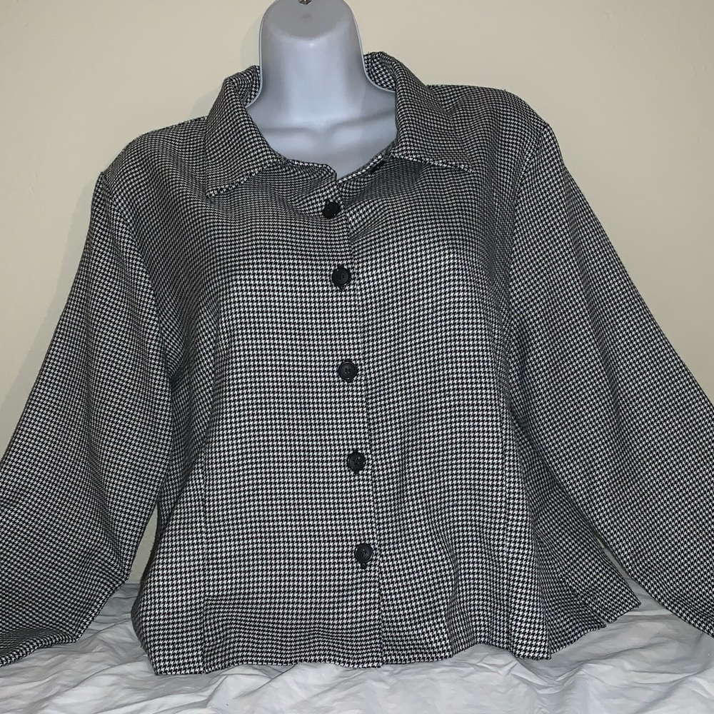 Vintage Adolfo Studio Houndstooth Jacket